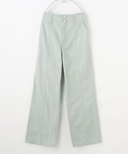 Honeys（ハニーズ）の「デニムストレートパンツ（デニムパンツ・レディース・ホワイト/ブラック/ラベンダー/グリーン系その他/ライトインディゴブルー・S/M/L）」の20枚目の写真