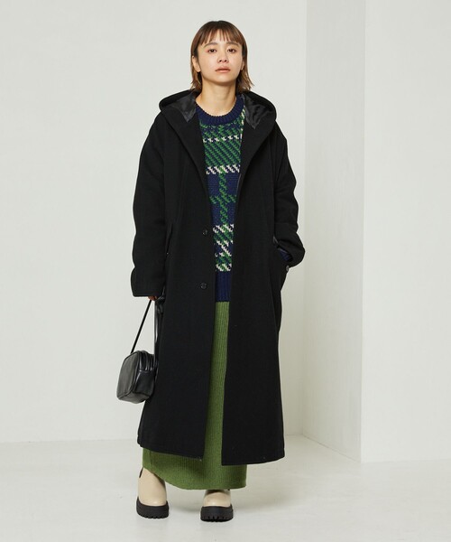 FREAK'S STORE（フリークスストア）の「チェック柄ニット（ニット/セーター・レディース・ネイビー/イエロー・ﾌﾘ-）」の22枚目の写真