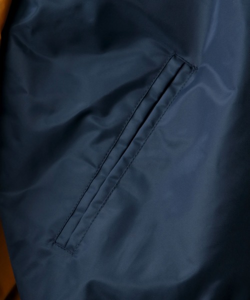 SITRY（シトリー）の「Oversize Stadium Jacket/オーバーサイズ スタジアムジャケット/スタジャン（スタジャン・メンズ・ブラック/ネイビー/グリーン/マルチ/キャメル/グリーン系その他/ブラック系その他/ブルー系その他・M/L）」の14枚目の写真