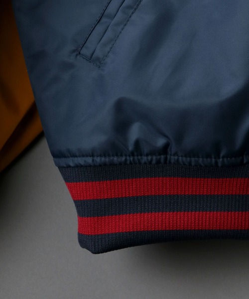 SITRY（シトリー）の「Oversize Stadium Jacket/オーバーサイズ スタジアムジャケット/スタジャン（スタジャン・メンズ・ブラック/ネイビー/グリーン/マルチ/キャメル/グリーン系その他/ブラック系その他/ブルー系その他・M/L）」の15枚目の写真