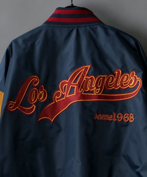 SITRY（シトリー）の「Oversize Stadium Jacket/オーバーサイズ スタジアムジャケット/スタジャン（スタジャン・メンズ・ブラック/ネイビー/グリーン/マルチ/キャメル/グリーン系その他/ブラック系その他/ブルー系その他・M/L）」の16枚目の写真