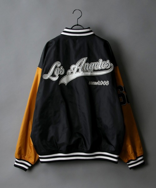 SITRY（シトリー）の「Oversize Stadium Jacket/オーバーサイズ スタジアムジャケット/スタジャン（スタジャン・メンズ・ブラック/ネイビー/グリーン/マルチ/キャメル/グリーン系その他/ブラック系その他/ブルー系その他・M/L）」の17枚目の写真