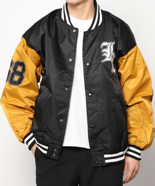 SITRY（シトリー）の「Oversize Stadium Jacket/オーバーサイズ スタジアムジャケット/スタジャン（スタジャン・メンズ・ブラック/ネイビー/グリーン/マルチ/キャメル/グリーン系その他/ブラック系その他/ブルー系その他・M/L）」の22枚目の写真