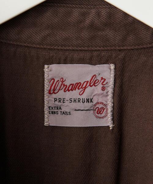 Wrangler(ラングラー)の「【別注】<Wrangler>ブラウン デニムシャツ ∴(シャツ/ブラウス・レディース・ダークブラウン・FREE)」の17枚目の写真