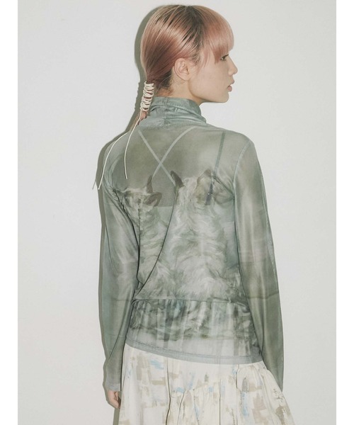 merry jenny（メリージェニー）の「diaryエアリーメッシュtops（Tシャツ/カットソー・レディース・オレンジ/グリーン/ブルー/パープル・FREE）」の2枚目の写真