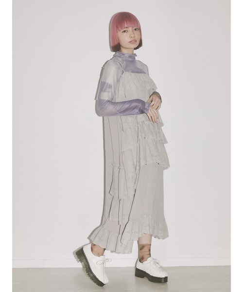 merry jenny（メリージェニー）の「diaryエアリーメッシュtops（Tシャツ/カットソー・レディース・オレンジ/グリーン/ブルー/パープル・FREE）」の8枚目の写真