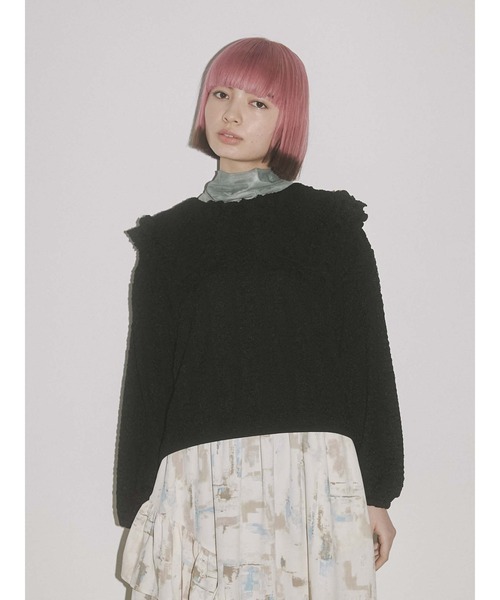 merry jenny（メリージェニー）の「diaryエアリーメッシュtops（Tシャツ/カットソー・レディース・オレンジ/グリーン/ブルー/パープル・FREE）」の9枚目の写真