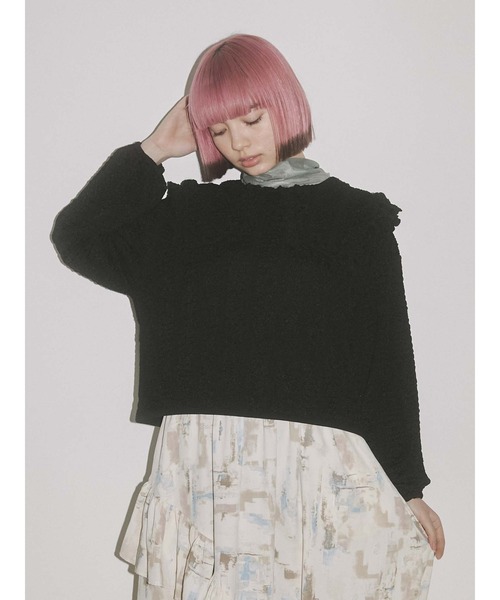 merry jenny（メリージェニー）の「diaryエアリーメッシュtops（Tシャツ/カットソー・レディース・オレンジ/グリーン/ブルー/パープル・FREE）」の10枚目の写真