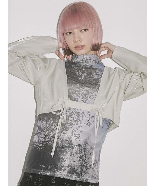 merry jenny（メリージェニー）の「diaryエアリーメッシュtops（Tシャツ/カットソー・レディース・オレンジ/グリーン/ブルー/パープル・FREE）」の13枚目の写真