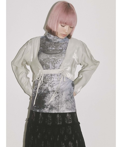 merry jenny（メリージェニー）の「diaryエアリーメッシュtops（Tシャツ/カットソー・レディース・オレンジ/グリーン/ブルー/パープル・FREE）」の14枚目の写真