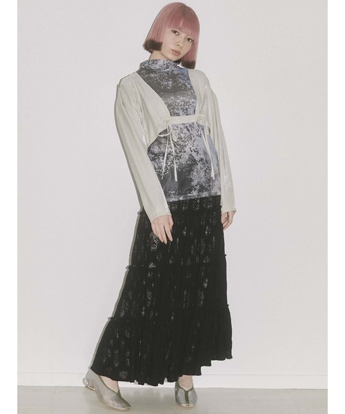 merry jenny（メリージェニー）の「diaryエアリーメッシュtops（Tシャツ/カットソー・レディース・オレンジ/グリーン/ブルー/パープル・FREE）」の16枚目の写真