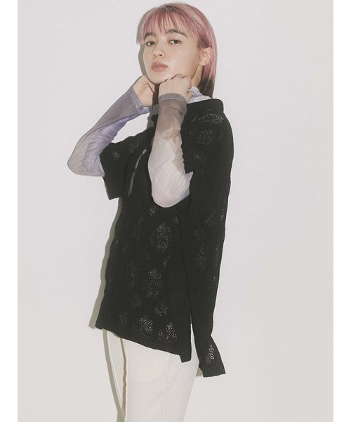 merry jenny（メリージェニー）の「diaryエアリーメッシュtops（Tシャツ/カットソー・レディース・オレンジ/グリーン/ブルー/パープル・FREE）」の17枚目の写真