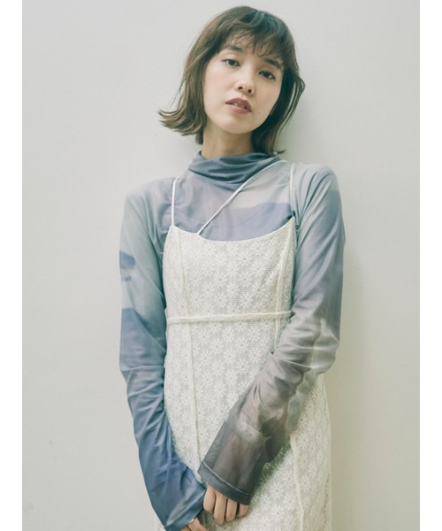 merry jenny（メリージェニー）の「diaryエアリーメッシュtops（Tシャツ/カットソー・レディース・オレンジ/グリーン/ブルー/パープル・FREE）」の21枚目の写真