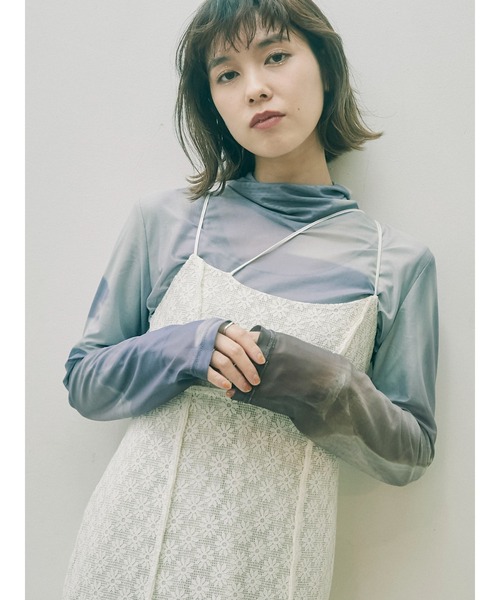 merry jenny（メリージェニー）の「diaryエアリーメッシュtops（Tシャツ/カットソー・レディース・オレンジ/グリーン/ブルー/パープル・FREE）」の22枚目の写真