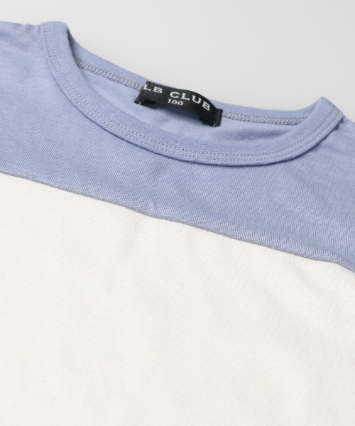 LB CLUB(エルビークラブ)の「バイカラー切替Tシャツ(Tシャツ/カットソー・キッズ・ブラウン/ブルー・80/100/110/120/130/90)」の8枚目の写真