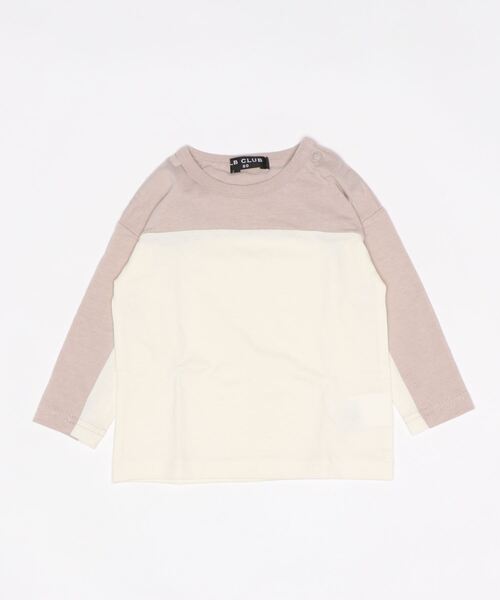 LB CLUB(エルビークラブ)の「バイカラー切替Tシャツ(Tシャツ/カットソー・キッズ・ブラウン/ブルー・80/100/110/120/130/90)」の9枚目の写真