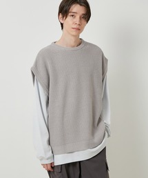 JUNRED | 【ビッグシルエット】ルーズニットベスト(ベスト)