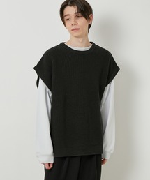 JUNRED | 【ビッグシルエット】ルーズニットベスト(ベスト)