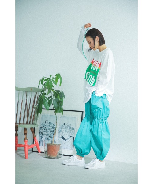 OKIRAKU（オキラク）の「(OKIRAKU×ROSE BUD)フライトパンツ（その他パンツ・レディース・グリーン/ベージュ・ONE SIZE）」の5枚目の写真