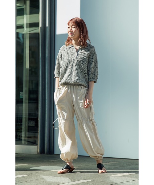 OKIRAKU（オキラク）の「(OKIRAKU×ROSE BUD)フライトパンツ（その他パンツ・レディース・グリーン/ベージュ・ONE SIZE）」の13枚目の写真