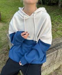 PairPair | 配色フーディー(ユニセックス)(パーカー)