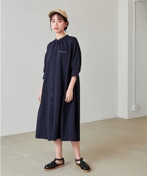 KANGOL EXTRA COMFORT（カンゴールエクストラコンフォート）の「【KANGOL EXTRA COMFORT(カンゴール エクストラ コンフォート)】ネックギャザーワンピース（ワンピース）」