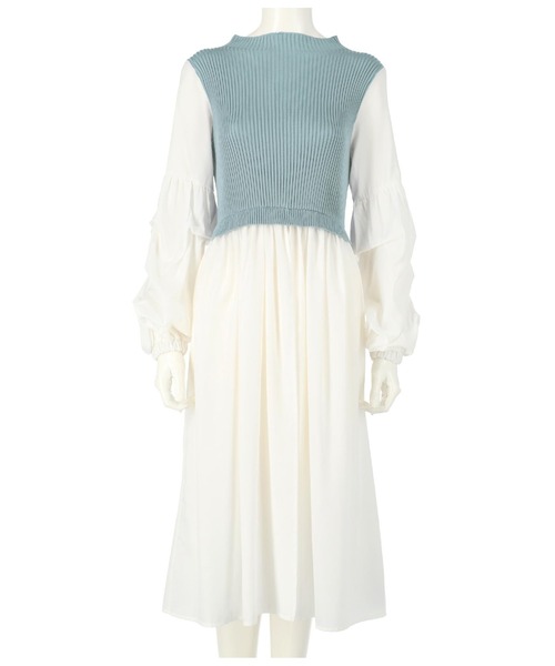 LATINA（ラティーナ）の「ドッキングディープスリットロングトップスカットソー（Tシャツ/カットソー・レディース・サックスブルー/ラベンダー/ブラック・FREE）」の9枚目の写真