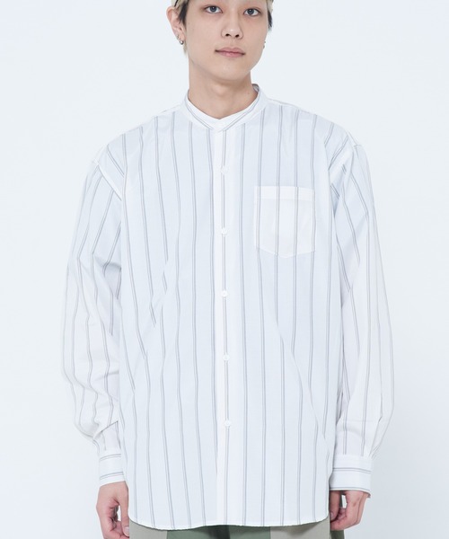 CORISCO(コリスコ)の「【ユニセックス】ブロードバンドカラーシャツ(M1)(シャツ/ブラウス・メンズ・ベージュ/ブラック/ブルー系その他/その他1/その他3/ホワイト/チャコール/その他2/その他5/ブルー/その他4・MEDIUM/X-LARGE/LARGE)」の9枚目の写真