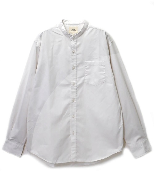 CORISCO(コリスコ)の「【ユニセックス】ブロードバンドカラーシャツ(M1)(シャツ/ブラウス・メンズ・ベージュ/ブラック/ブルー系その他/その他1/その他3/ホワイト/チャコール/その他2/その他5/ブルー/その他4・MEDIUM/X-LARGE/LARGE)」の2枚目の写真