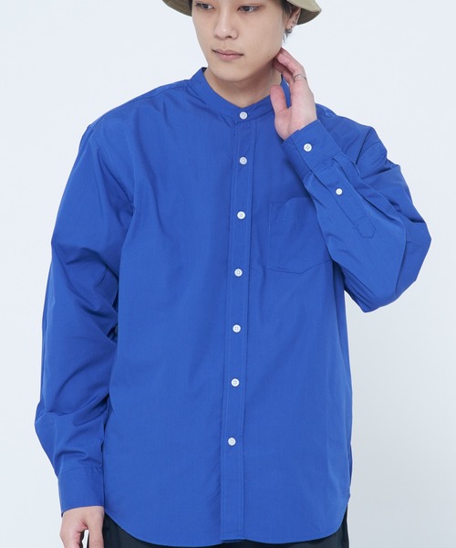 CORISCO(コリスコ)の「【ユニセックス】ブロードバンドカラーシャツ(M1)(シャツ/ブラウス・メンズ・ベージュ/ブラック/ブルー系その他/その他1/その他3/ホワイト/チャコール/その他2/その他5/ブルー/その他4・MEDIUM/X-LARGE/LARGE)」の6枚目の写真