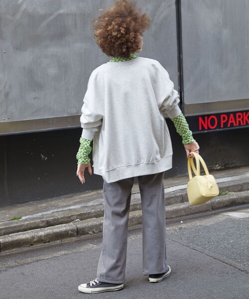 PUBLUX（パブリュクス）の「【PUBLUX/パブリュクス】 チェッカーフラッグ柄チュールシアートップス（Tシャツ/カットソー・レディース・ブラック/ブラウン/ライトグリーン/ブルー・ﾌﾘ-）」の9枚目の写真