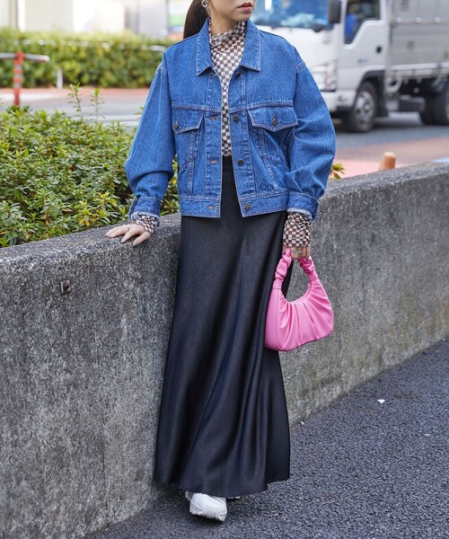 PUBLUX（パブリュクス）の「【PUBLUX/パブリュクス】 チェッカーフラッグ柄チュールシアートップス（Tシャツ/カットソー・レディース・ブラック/ブラウン/ライトグリーン/ブルー・ﾌﾘ-）」の19枚目の写真