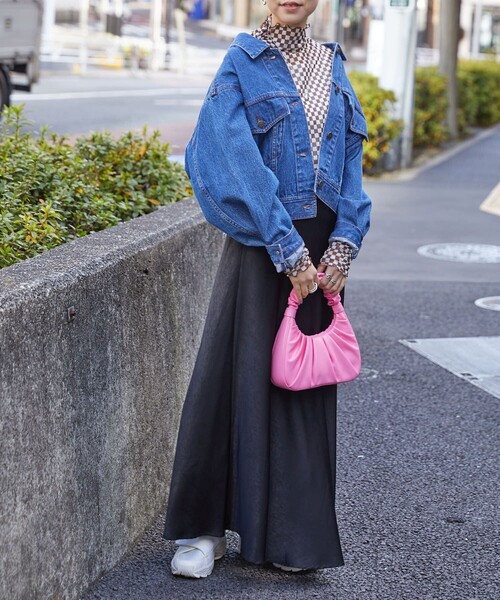 PUBLUX（パブリュクス）の「【PUBLUX/パブリュクス】 チェッカーフラッグ柄チュールシアートップス（Tシャツ/カットソー・レディース・ブラック/ブラウン/ライトグリーン/ブルー・ﾌﾘ-）」の20枚目の写真