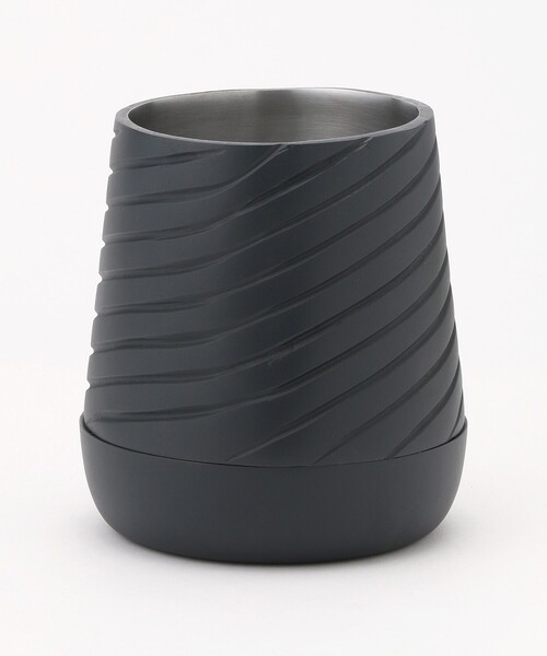Detail（ディテール）の「Detail/ディテール Alx Pot w/saucer Diagonal（フラワーベース・レディース・ネイビー/シルバー・ONE SIZE）」の1枚目の写真