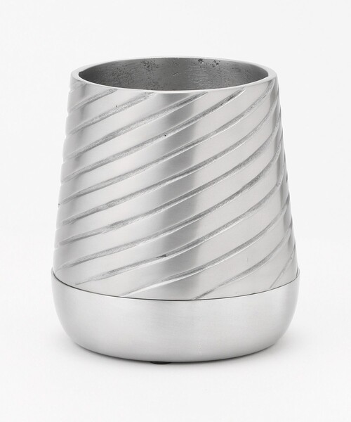 Detail（ディテール）の「Detail/ディテール Alx Pot w/saucer Diagonal（フラワーベース・レディース・ネイビー/シルバー・ONE SIZE）」の2枚目の写真