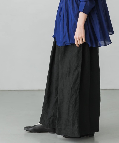 かぐれ(カグレ)の「リネンタックワイドパンツ(その他パンツ・レディース・ブラック/ナチュラル・FREE)」の20枚目の写真