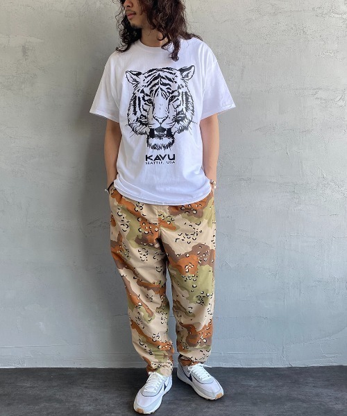 KAVU（カブー）の「[KAVU/カブー] タイガープリントTシャツ（Tシャツ/カットソー・レディース・ホワイト/ブラック・M/L/XL）」の16枚目の写真