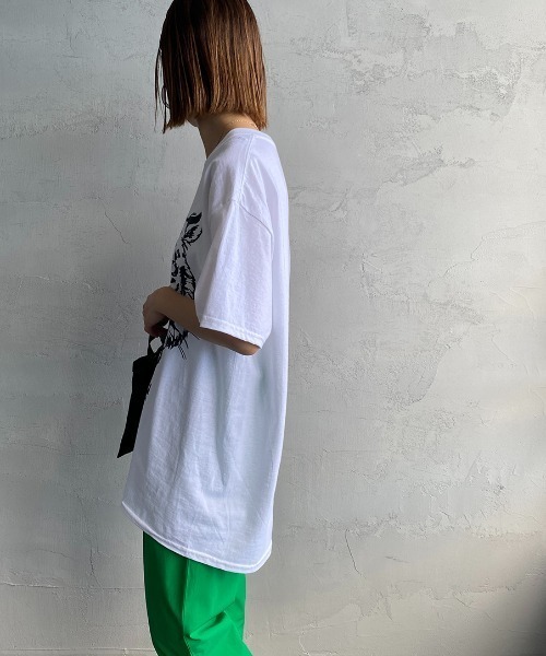 KAVU（カブー）の「[KAVU/カブー] タイガープリントTシャツ（Tシャツ/カットソー・レディース・ホワイト/ブラック・M/L/XL）」の10枚目の写真