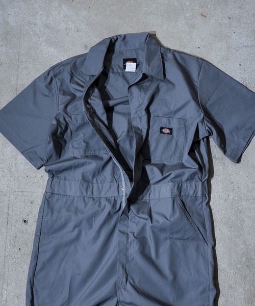 Dickies(ディッキーズ)の「【Dickies(ディッキーズ)】 半袖ツナギ(つなぎ/オールインワン・メンズ・ブラック/レッド/ブルー/カーキ/ネイビー/グレー・XL/L/M)」の17枚目の写真
