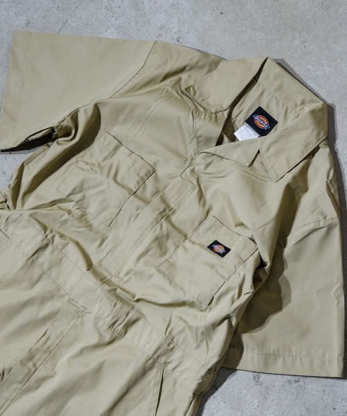 Dickies(ディッキーズ)の「【Dickies(ディッキーズ)】 半袖ツナギ(つなぎ/オールインワン・メンズ・ブラック/レッド/ブルー/カーキ/ネイビー/グレー・XL/L/M)」の20枚目の写真