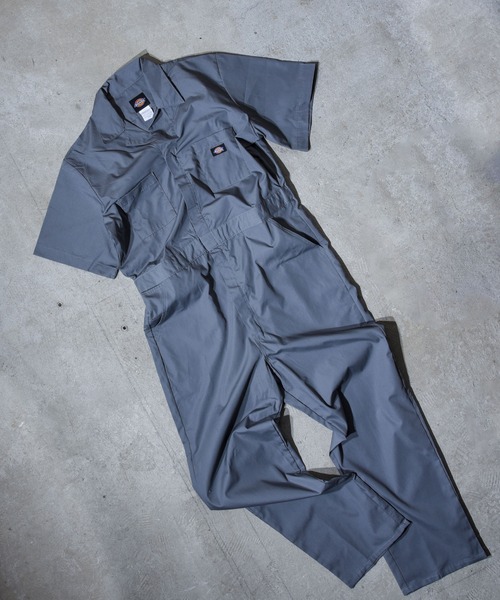 Dickies(ディッキーズ)の「【Dickies(ディッキーズ)】 半袖ツナギ(つなぎ/オールインワン・メンズ・ブラック/レッド/ブルー/カーキ/ネイビー/グレー・XL/L/M)」の19枚目の写真