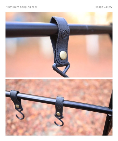 S'more（スモア）の「S'more / Aluminum hanging rack L ハンギングラック（アウトドアグッズ・レディース・ブラック・LARGE）」の6枚目の写真