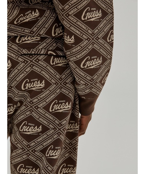 Guess（ゲス）の「GUESS Originals Printed Sweatpants（スウェットパンツ・メンズ・ブラウン・SMALL/MEDIUM/LARGE/X-LARGE）」の5枚目の写真