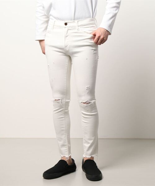 アダムエロペ 別注 ビックジョン ペダルプッシャーデニムパンツ M ADAM