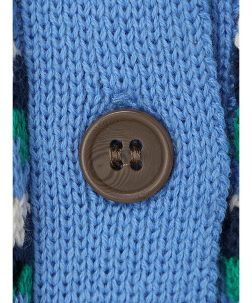 Green　Parks（グリーンパークス）の「透かし柄レトロニットカーディガン（カーディガン/ボレロ・レディース・サックスブルー/グリーン・FREE）」の17枚目の写真
