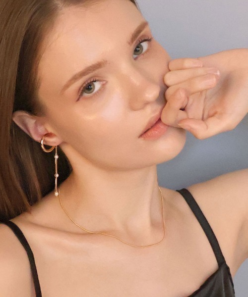 CEMONEMO(セモネモ)の「【金属アレルギー対応】 スネークチェーン ネックレス 1mm / サージカルステンレス 316L(ネックレス・レディース・ゴールド/シルバー・FREE)」の17枚目の写真