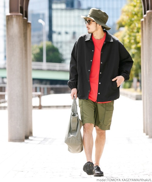 coca(coca)(コカ)の「メンズ カーゴハーフパンツ(その他パンツ・メンズ・ブラック/カーキ・M/L)」の3枚目の写真