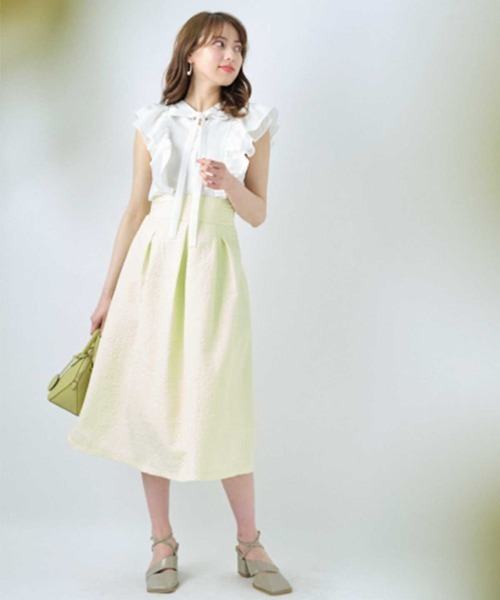 WILLSELECTION(ウィルセレクション)の「ソデフリルリボンブラウス(シャツ/ブラウス・レディース・オフホワイト/ピンク/グリーン/ブラック系その他・MEDIUM)」の17枚目の写真