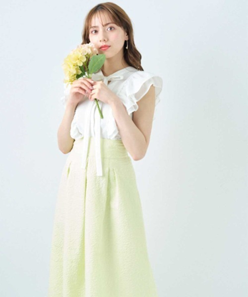 WILLSELECTION(ウィルセレクション)の「ソデフリルリボンブラウス(シャツ/ブラウス・レディース・オフホワイト/ピンク/グリーン/ブラック系その他・MEDIUM)」の14枚目の写真