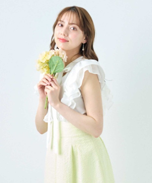 WILLSELECTION(ウィルセレクション)の「ソデフリルリボンブラウス(シャツ/ブラウス・レディース・オフホワイト/ピンク/グリーン/ブラック系その他・MEDIUM)」の11枚目の写真